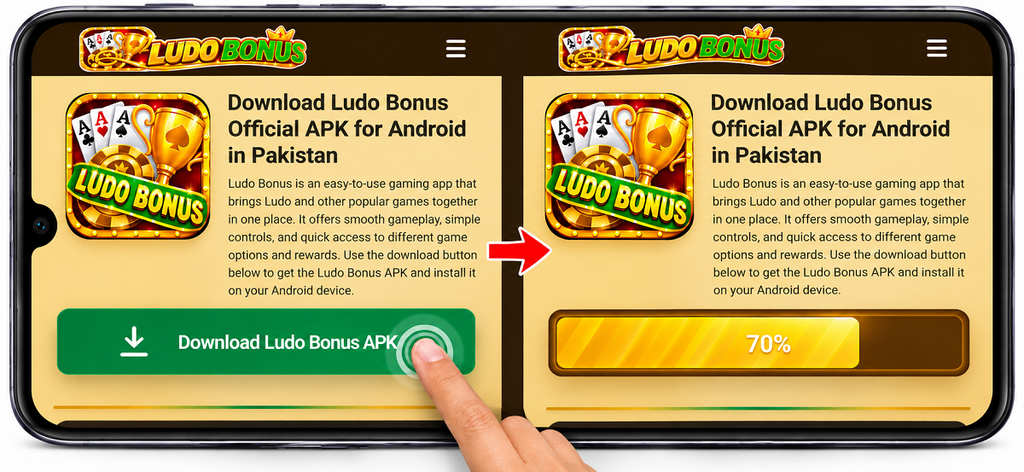 Ludo Bonus APK Download Screen